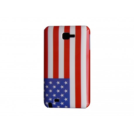 Coque rigide drapeau USA pour Samsung Galaxy Note I9220/N7000  + film protection écran offert