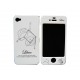 Coque integrale signe zodiaque balance strass diamants pour Iphone 4 + film protection ecran