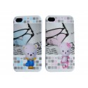 2 Coques pour Iphone 4 motif nounours + film protection écran