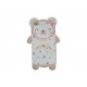 Coque pour Iphone 4 silicone ourson brun  + film protection écran