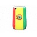 Coque rigide et brillante drapeau Bolivie pour Blackberry 8520 Curve  + film protection écran offert