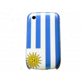 Coque rigide et brillante drapeau Argentine pour Blackberry 8520 Curve  + film protection écran offert