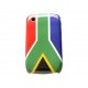 Coque rigide et brillante drapeau Afrique du Sud pour Blackberry 8520 Curve  + film protection écran offert