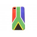 Coque rigide drapeau Afrique du Sud pour Iphone 4  + film protection écran offert