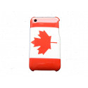 Coque rigide drapeau Canada pour Iphone 3  + film protection écran offert