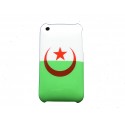 Coque rigide drapeau Algérie pour Iphone 3  + film protection écran offert