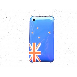 Coque rigide drapeau Nouvelle Zélande pour Iphone 3  + film protection écran offert