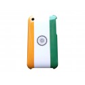 Coque rigide drapeau Inde pour Iphone 3  + film protection écran offert