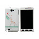 Coque intégrale blanche pour Samsung Galaxy Note I9220/N7000 girafe+ film protection écran offert