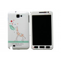 Coque intégrale blanche pour Samsung Galaxy Note I9220/N7000 girafe+ film protection écran offert