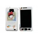 Coque intégrale pour Samsung I9100 Galaxy S2 petite fille fenêtre + film protection écran offert