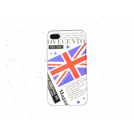 Coque rigide drapeau Angleterre/UK journal pour Iphone 4  + film protection écran offert