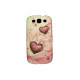 Coque pour Samsung I9300 Galaxy S3 curs roses et strass diamants  + film protection écran offert