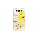 Coque pour Samsung I9300 Galaxy S3 étoile jaune et strass diamants  + film protection écran offert