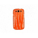 Coque pour Samsung I9300 Galaxy S3 simili-cuir serpent rouge + film protection écran offert