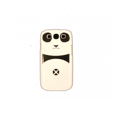 Coque pour Samsung I9300 Galaxy S3 panda noir + film protection écran offert