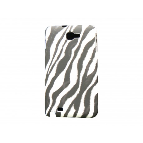 Coque silicone pour Samsung Galaxy Note I9220/N7000 motif zèbre  + film protection écran offert