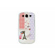 Coque pour Samsung I9300 Galaxy S3 Paris tour Eiffel violette + film protection écran offert