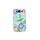 Coque pour Samsung I9300 Galaxy S3 cachemire bleu + film protection écran offert