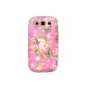 Coque pour Samsung I9300 Galaxy S3 rose papillons+ film protection écran offert