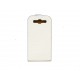 Pochette pour Samsung I9300 Galaxy S blanche simili-cuir crocodile + film protectin écran 