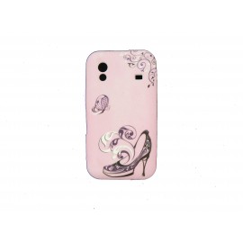 Coque pour Samsung S5830 Galaxy Ace silicone rose chaussure + film protection écran offert