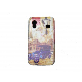 Coque pour Samsung S5830 Galaxy Ace carte postale Paris Tour Eiffel  + film protection écran offert