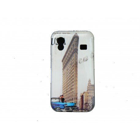 Coque pour Samsung S5830 Galaxy Ace carte postale New York + film protection écran offert