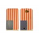 Pochette simili-cuir pour Galaxy Note/I9220 drapeau USA/Etats Unis + film protection écran 