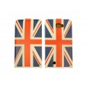 Pochette Etui simili-cuir pour Galaxy Note/I9220 drapeau UK/Angleterre + film protection écran 