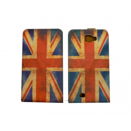 Pochette pour Galaxy Note/I9220 drapeau UK/Angleterre  vintage+ film protection écran 