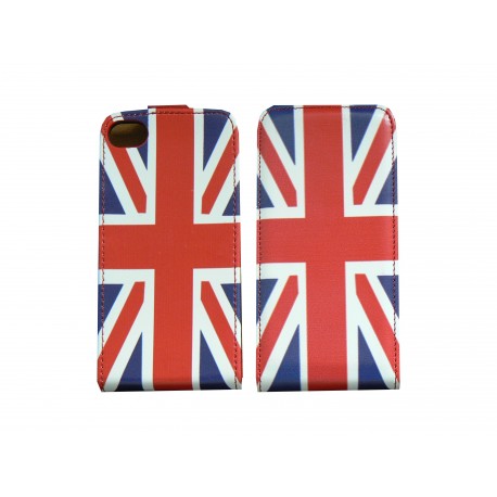 Pochette pour Iphone 4 en simili-cuir drapeau UK/Angleterre+ film protection écran 