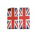 Pochette pour Iphone 4 en simili-cuir drapeau UK/Angleterre+ film protection écran 