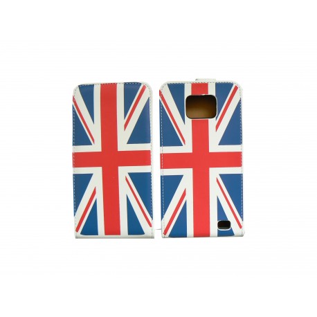 Pochette pour Samsung I9100 Galaxy S2 drapeau UK/Angleterre + film protection écran 