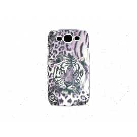 Coque  pour Samsung I9300 Galaxy S3 mate tigre violet + film protection écran offert