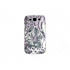 Coque  pour Samsung I9300 Galaxy S3 mate tigre violet + film protection écran offert