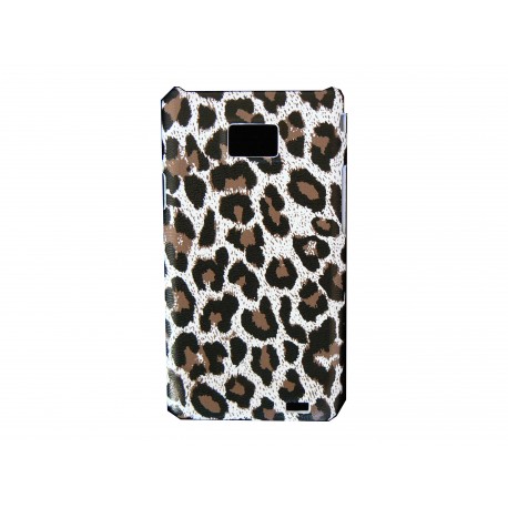 Coque motif léopard noire/marron pour Samsung Galaxy Note I9220/N7000  + film protection écran offert