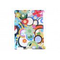 Coque Etui fleur multicolor pour Ipad 2 + film protection ecran offert