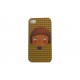 Coque pour Iphone 4 petite fille fond marron + film protection écran