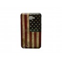 Coque rigide drapeau USA vintage pour Samsung Galaxy Note I9220/N7000  + film protection écran offert
