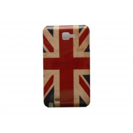 Coque rigide drapeau UK/Angleterre vintage pour Samsung Galaxy Note I9220/N7000  + film protection écran offert