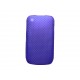 Coque ultra-fine bleue pour Blackberry 8520 Curve microperforée + film protection écran offert