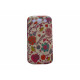 Coque pour Samsung I9300 Galaxy S3 brillante fleurs roses + film protection écran offert