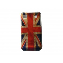 Coque pour Samsung I9000 Galaxy S rigide vintage drapeau UK/Angleterre  + film protection écran offert