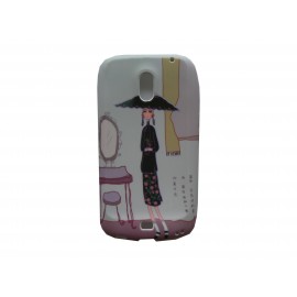 Coque pour Samsung I9250 Galaxy Nexus Prime silicone dame miroir + film protection écran offert