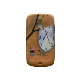 Coque pour Samsung I9250 Galaxy Nexus Prime silicone horloge petit cochon + film protection écran offert