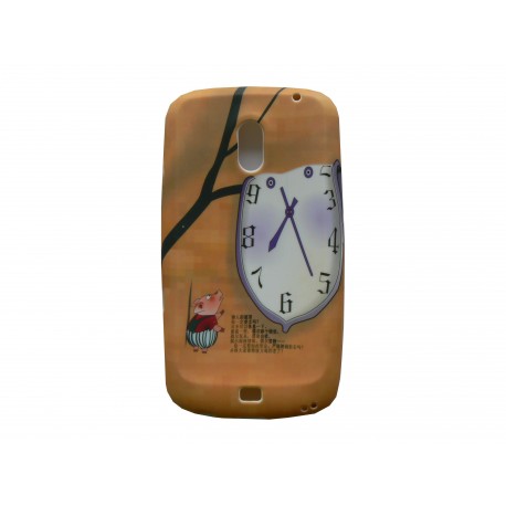 Coque pour Samsung I9250 Galaxy Nexus Prime silicone horloge petit cochon + film protection écran offert