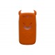 Coque pour Samsung I9300 Galaxy S3 silicone diable orange + film protection écran offert