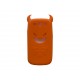 Coque pour Samsung I9300 Galaxy S3 silicone diable orange + film protection écran offert