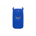 Coque pour Samsung I9300 Galaxy S3 silicone diable bleu + film protection écran offert